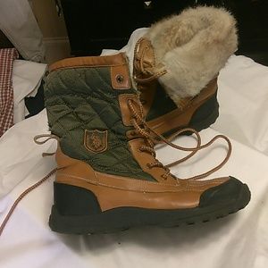 polo boots with fur